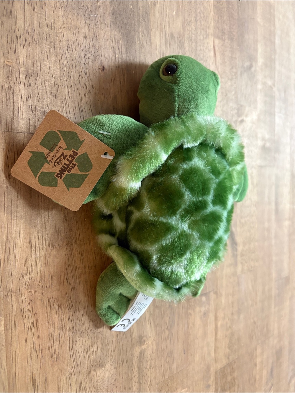 Plush Green Sea Turtle Stuffed Animal - Soft Eco-Friendly Toy